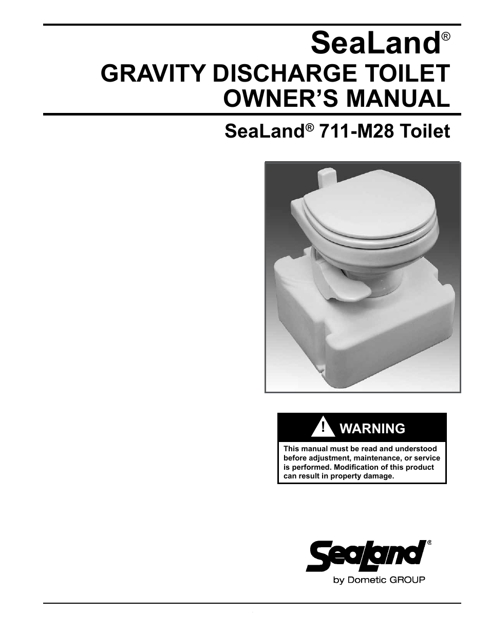 SeaLand 711-M28 Toilet User Manual | 8 pages