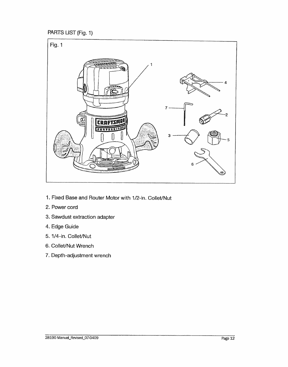 Craftsman 320.28190 User Manual | Page 12 / 44