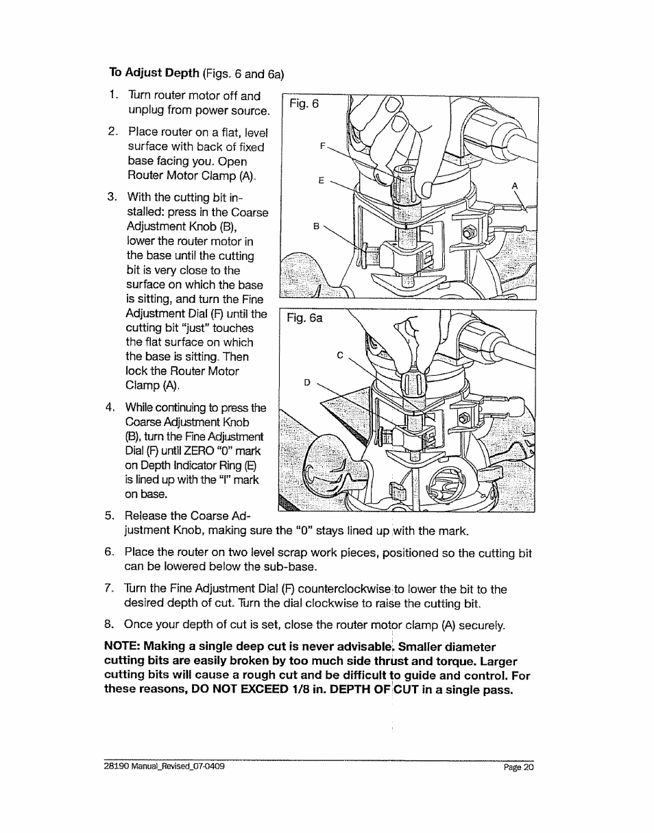 Craftsman 320.28190 User Manual | Page 20 / 44