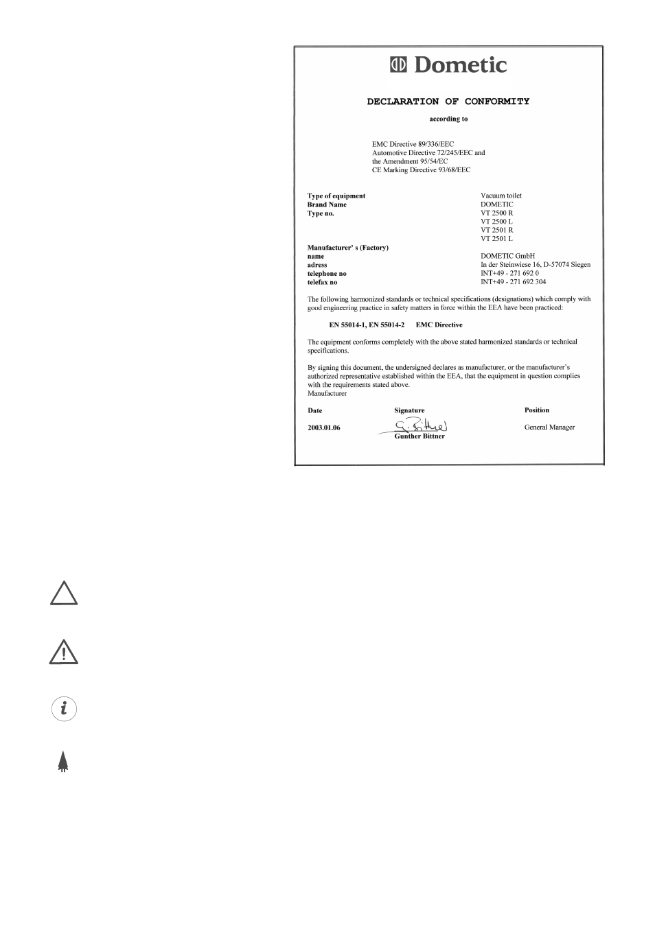SeaLand VT 2500 User Manual | Page 3 / 48