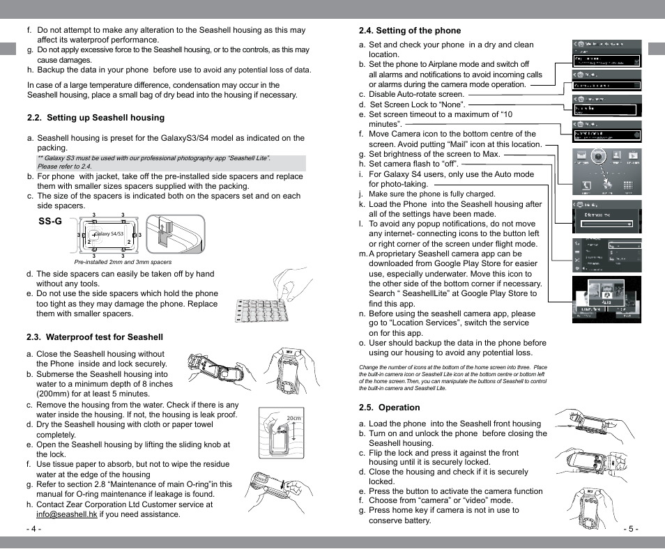 SeaShell SS-G User Manual User Manual | Page 4 / 7