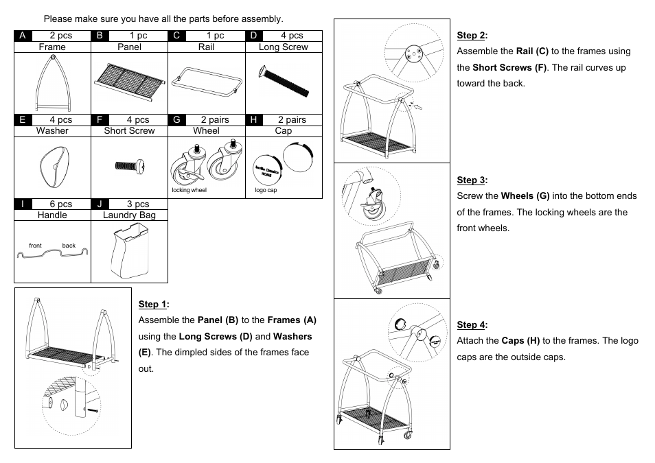 Seville Classics WEB250 User Manual | Page 2 / 2