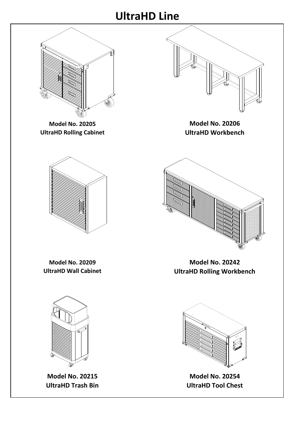 Ultrahd line | Seville Classics UHD20246B User Manual | Page 10 / 10