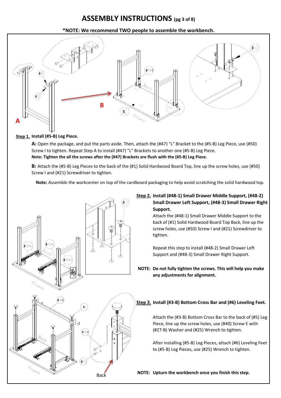 Assembly instructions | Seville Classics UHD20246B User Manual | Page 4 / 10