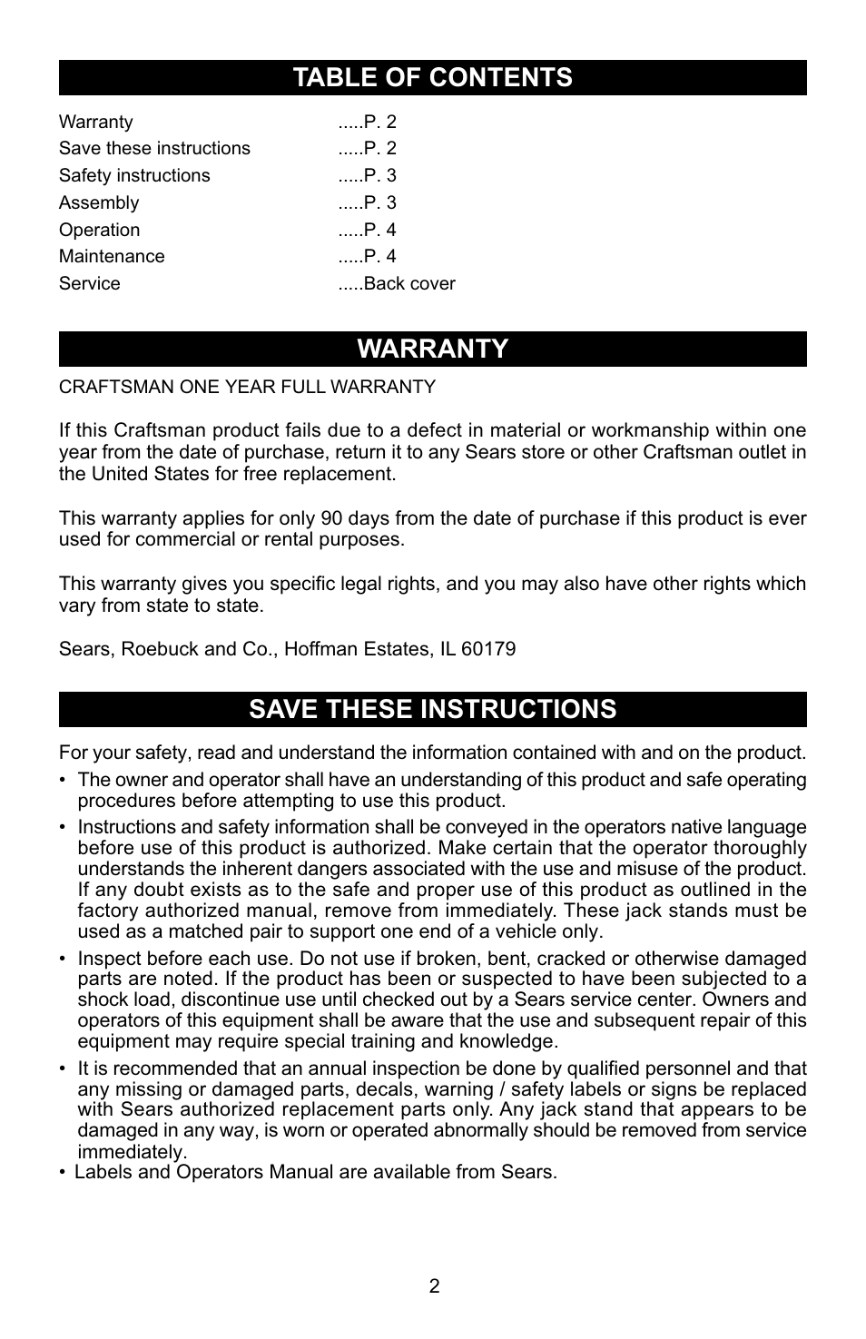 Craftsman 950138 User Manual | Page 10 / 13