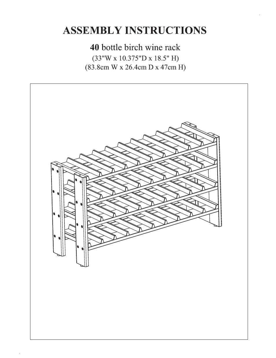 Seville Classics FRN04714 User Manual | 7 pages