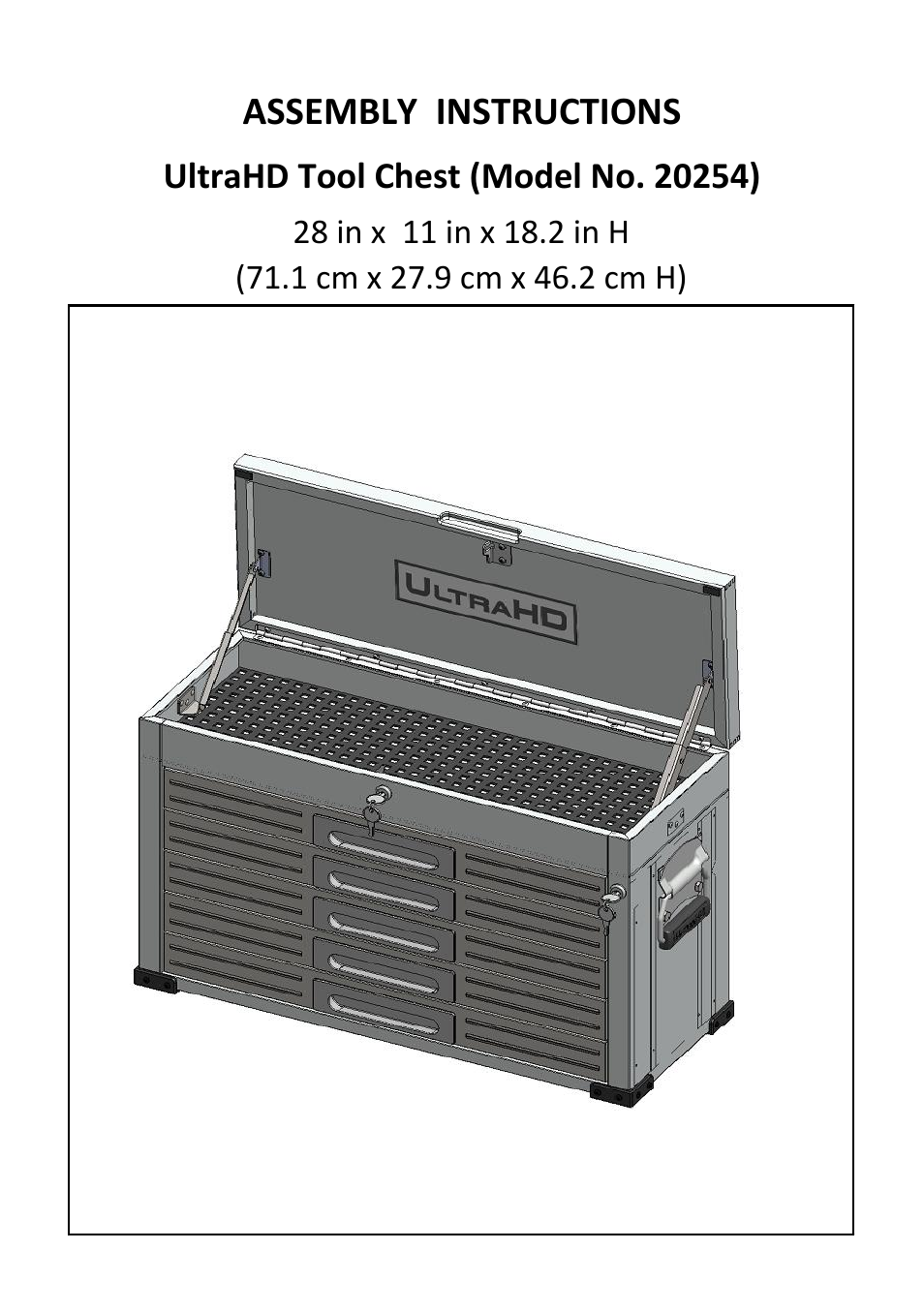 Seville Classics UHD20254 User Manual | 7 pages