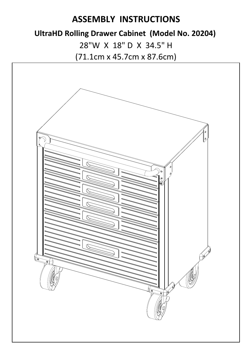 Seville Classics UHD20204B User Manual | 16 pages