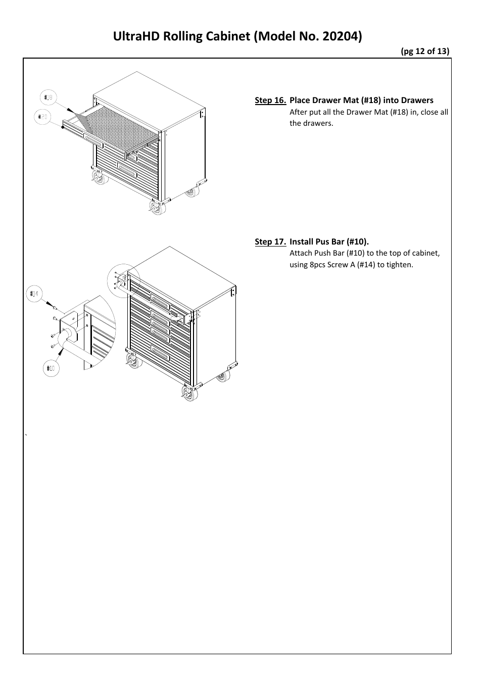 Seville Classics UHD20204B User Manual | Page 13 / 16