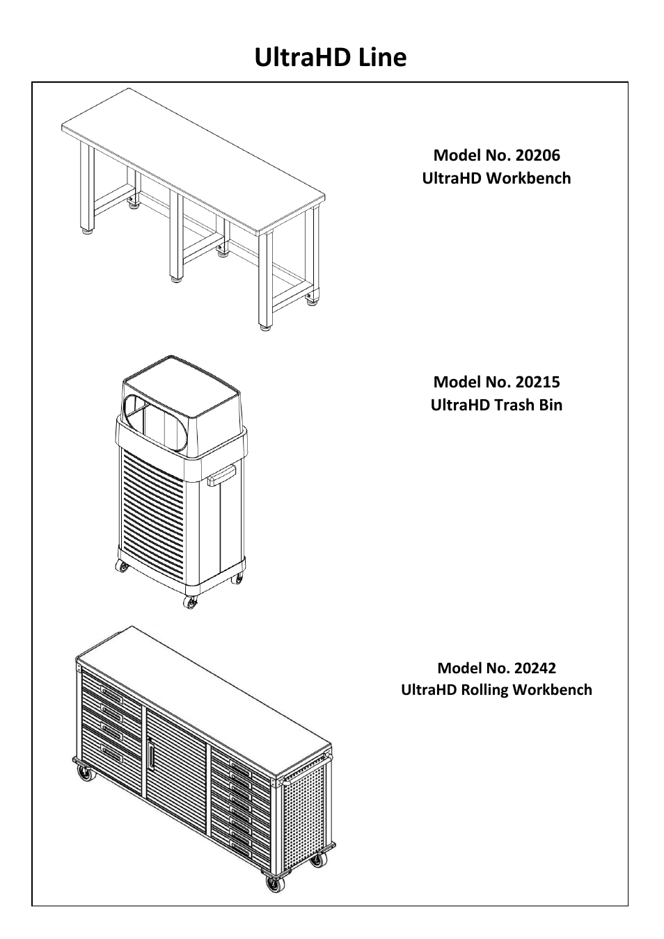 Ultrahd line | Seville Classics UHD20204B User Manual | Page 15 / 16