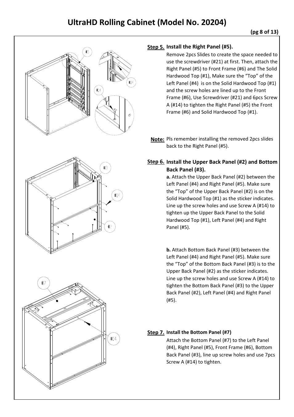 Seville Classics UHD20204B User Manual | Page 9 / 16