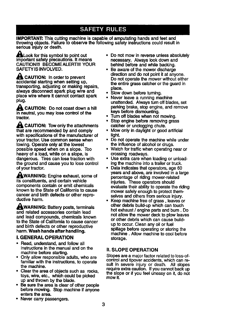 Safety rules | Craftsman 917.274953 User Manual | Page 3 / 60