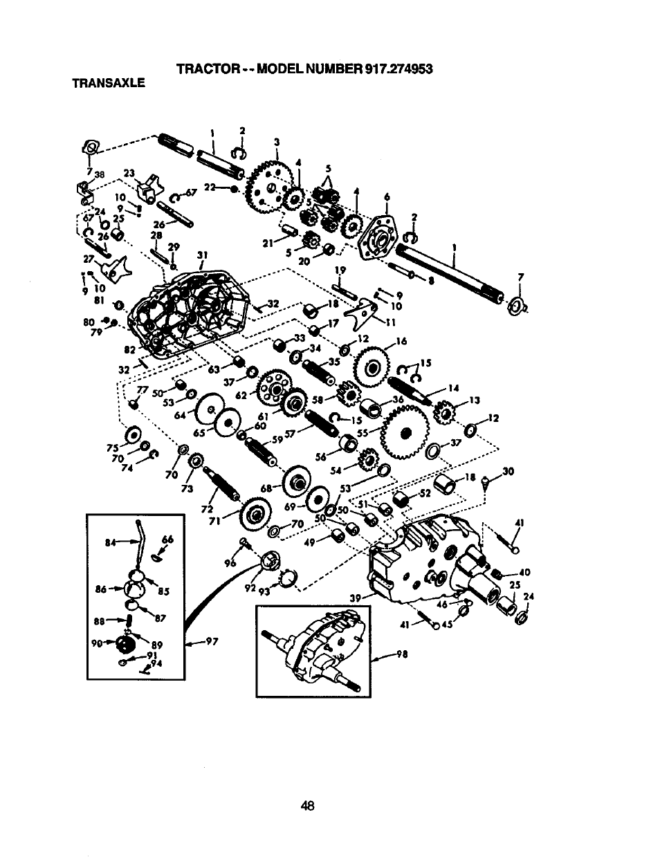 X «^á5fe-s«”r | Craftsman 917.274953 User Manual | Page 48 / 60