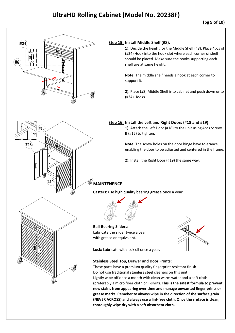 Seville Classics UHD20238F User Manual | Page 10 / 12