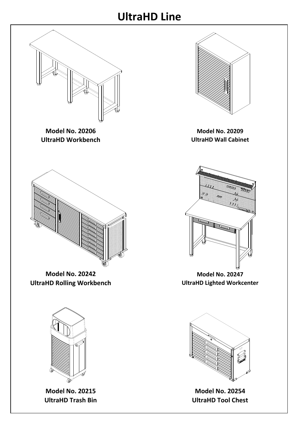 Ultrahd line | Seville Classics UHD20238F User Manual | Page 12 / 12