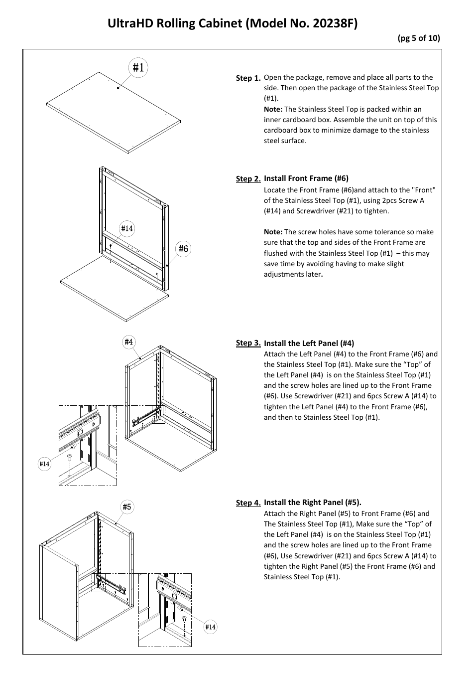 Seville Classics UHD20238F User Manual | Page 6 / 12