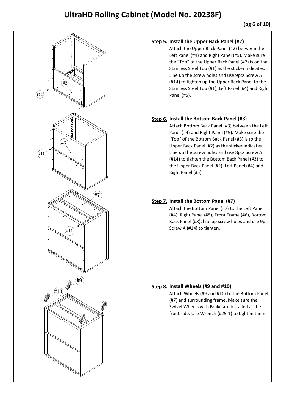 Seville Classics UHD20238F User Manual | Page 7 / 12