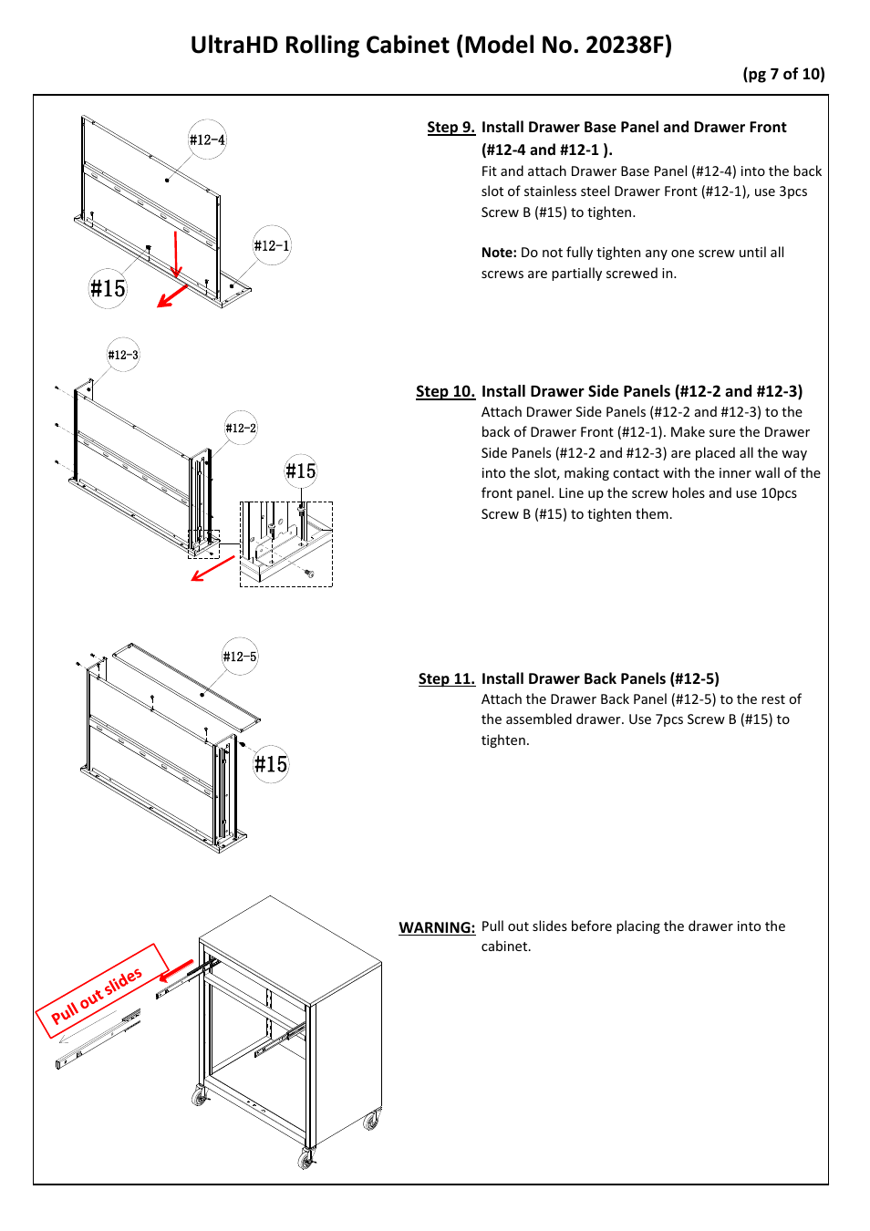 Seville Classics UHD20238F User Manual | Page 8 / 12