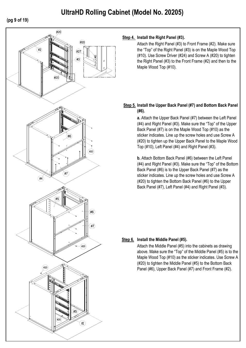 Seville Classics UHD20205 User Manual | Page 10 / 20