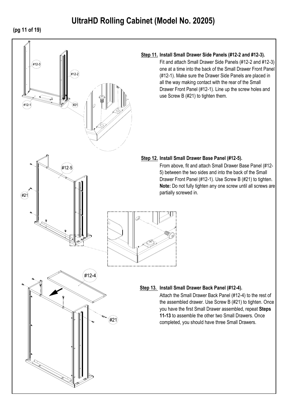 Seville Classics UHD20205 User Manual | Page 12 / 20