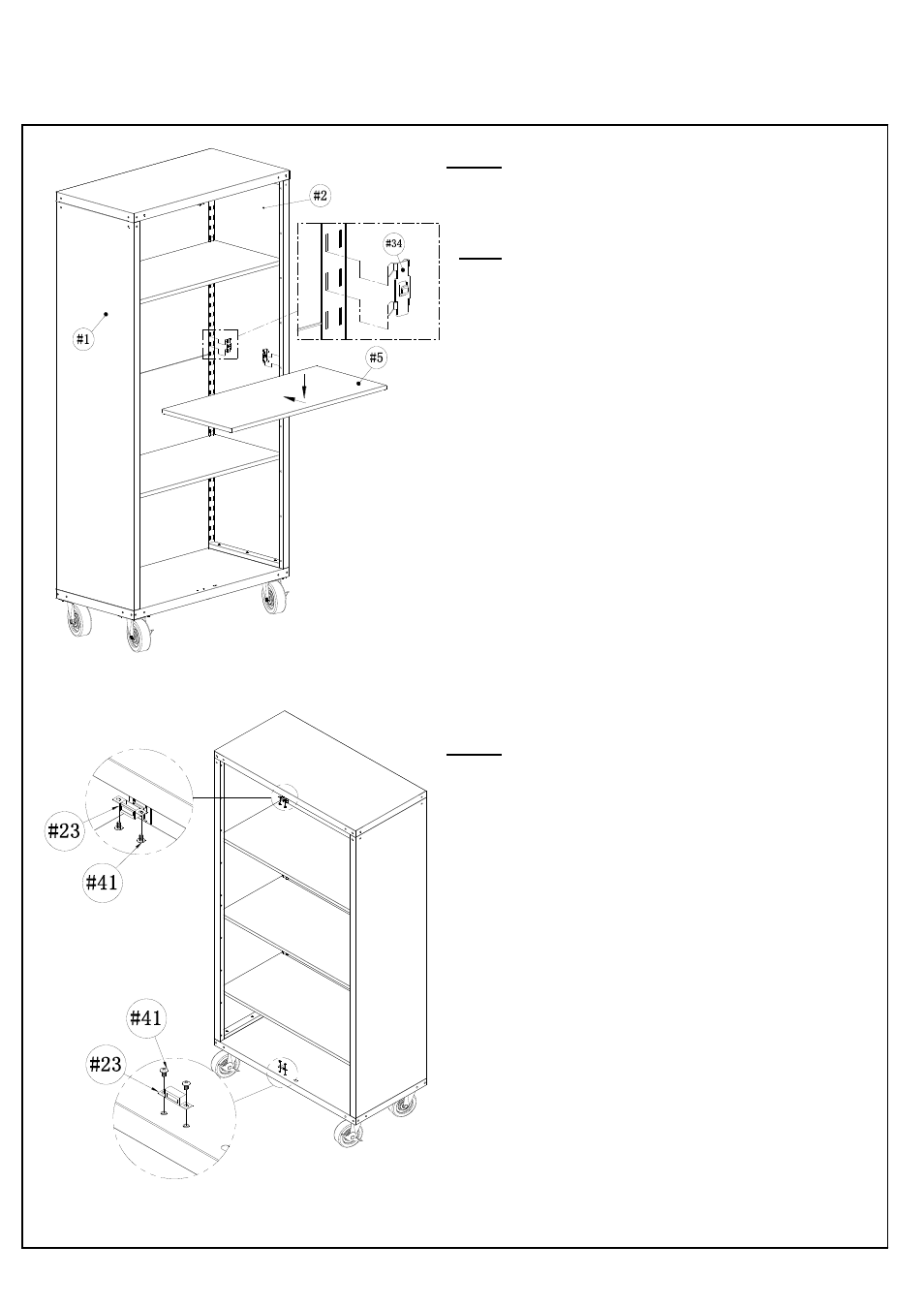 Assembly instructions | Seville Classics UHD16234 User Manual | Page 8 / 12