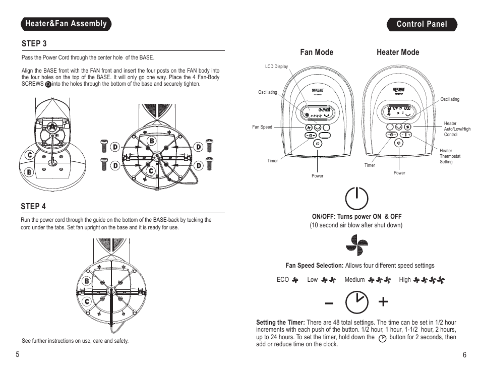 Seville Classics EHF10222B User Manual | Page 4 / 6