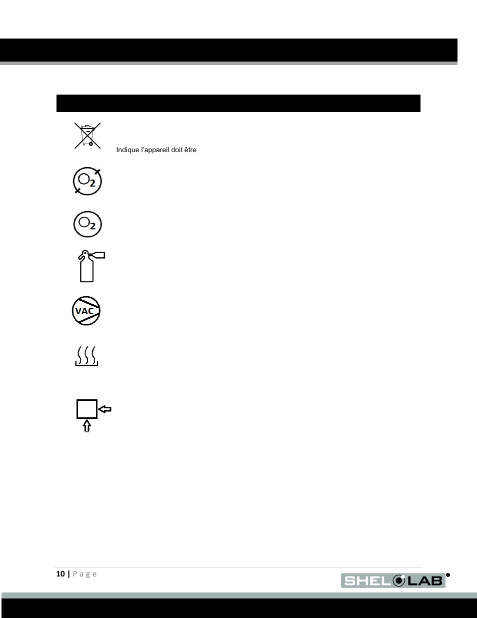 Graphic symbols (continued) | Shellab BACTRON600 User Manual | Page 10 / 70