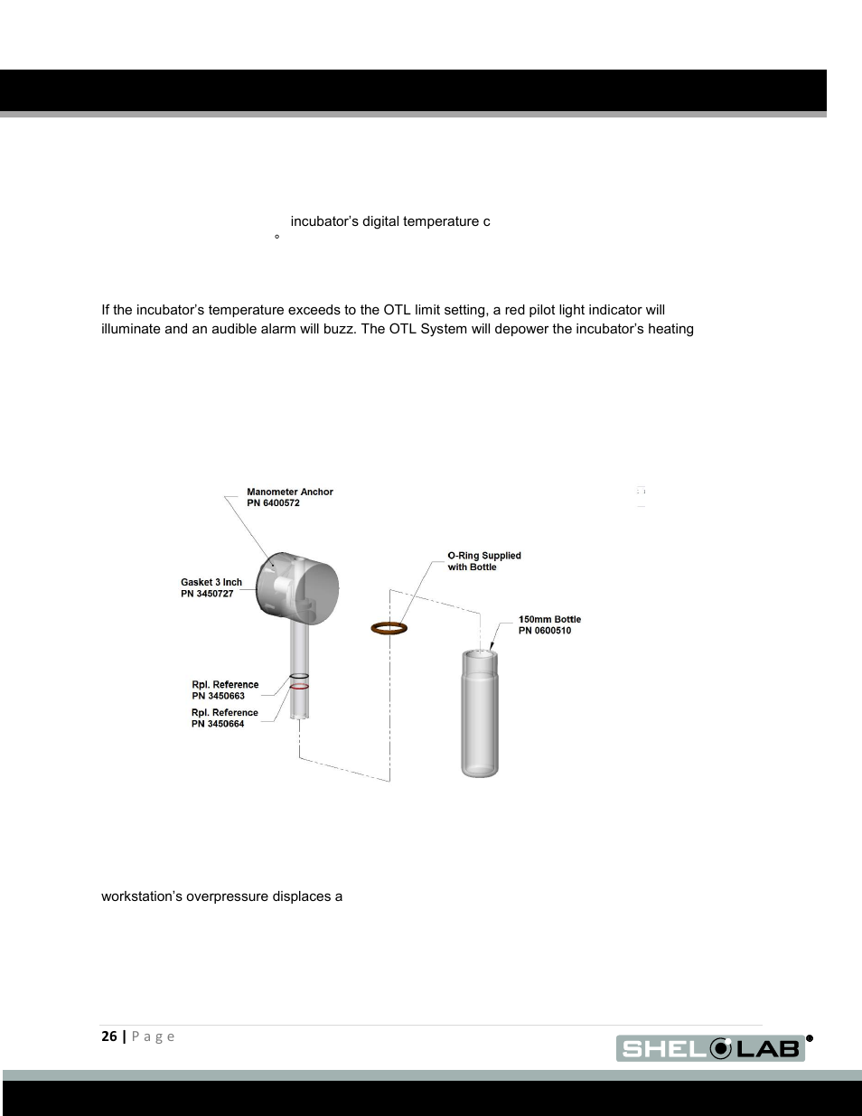 Of the, Over temperature limit, System | Over temperature limit system, Operation (continued) | Shellab BACTRON600 User Manual | Page 26 / 70