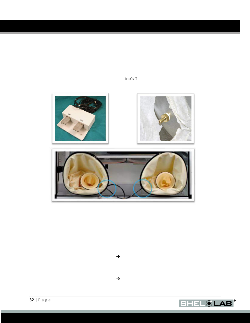 Connecting the foot pedal assembly, Operation (continued) | Shellab BACTRON600 User Manual | Page 32 / 70