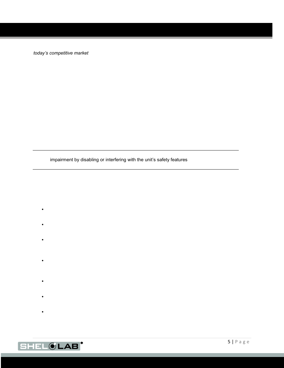 Introduction, General safety considerations, Eneral | Afety, Onsiderations | Shellab BACTRON600 User Manual | Page 5 / 70