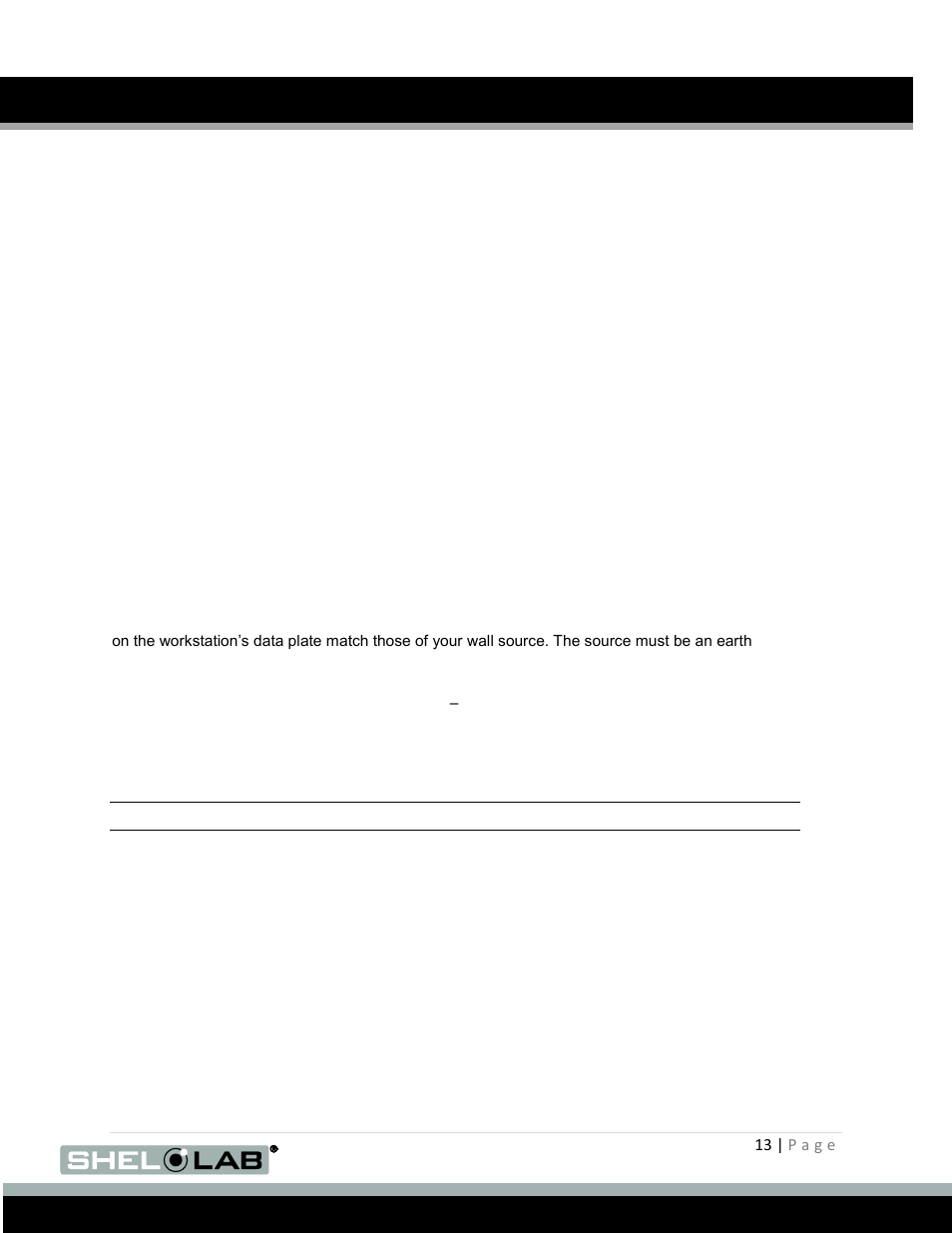High altitude locations, Power source, Installation (continued) | Shellab BACTRONEZ User Manual | Page 13 / 65