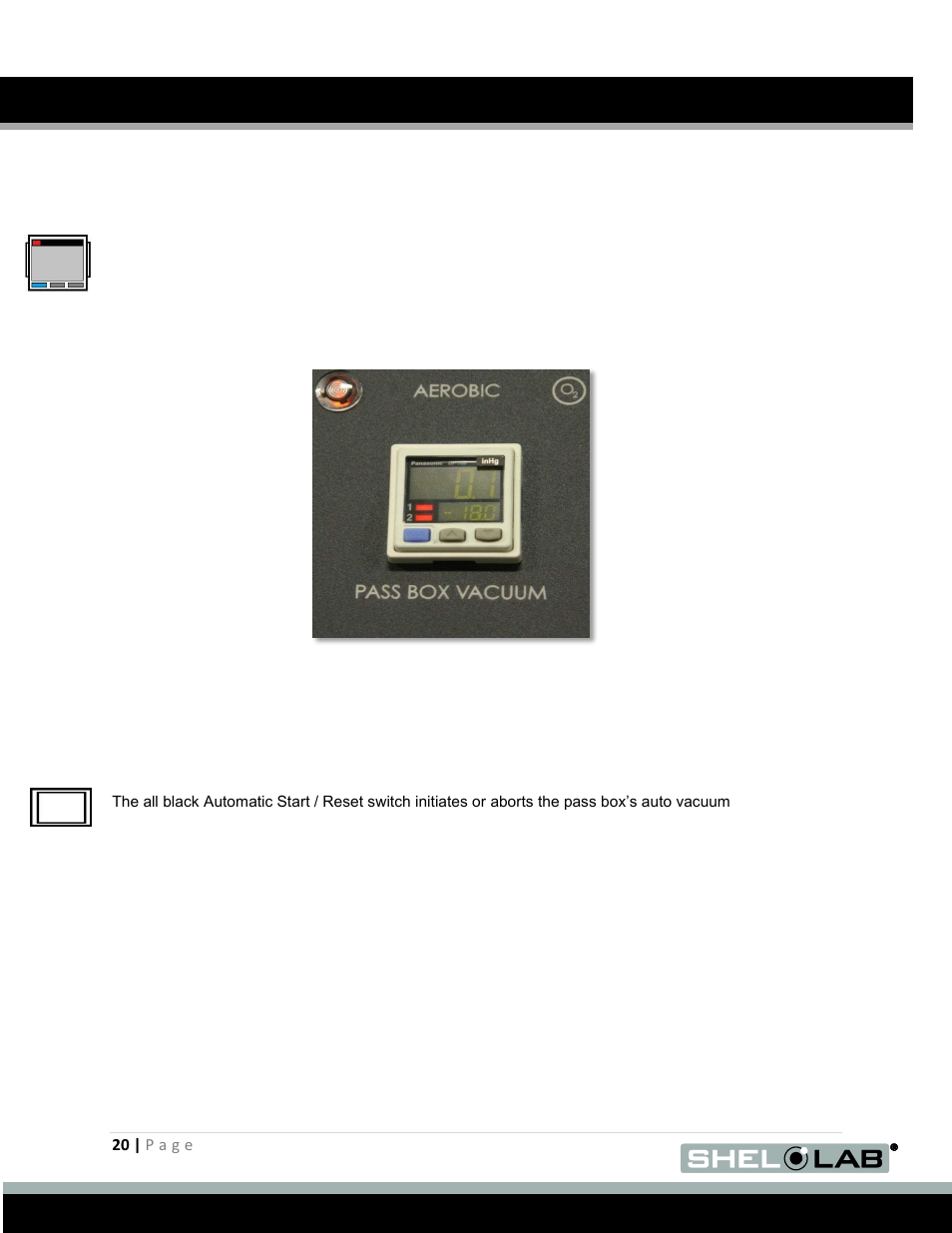 Control panel overview (continued) | Shellab BACTRONEZ User Manual | Page 20 / 65