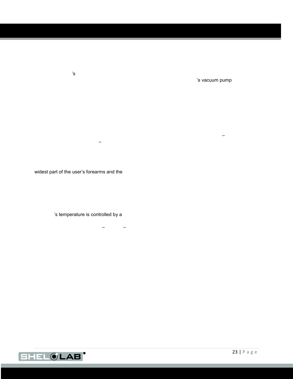 Operation (continued) | Shellab BACTRONEZ User Manual | Page 23 / 65