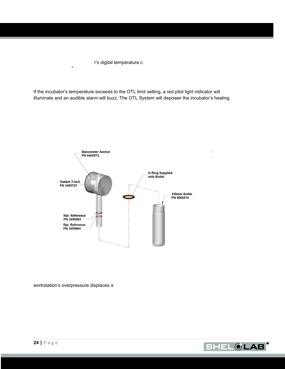 N of the, Over temperature limit, System | Operation (continued) | Shellab BACTRONEZ User Manual | Page 24 / 65