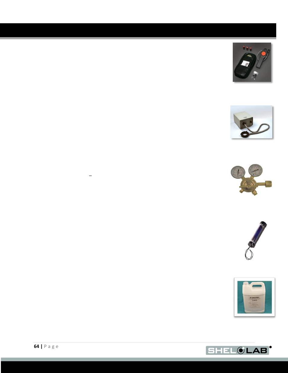 Accessories (continued) | Shellab BACTRONEZ User Manual | Page 64 / 65
