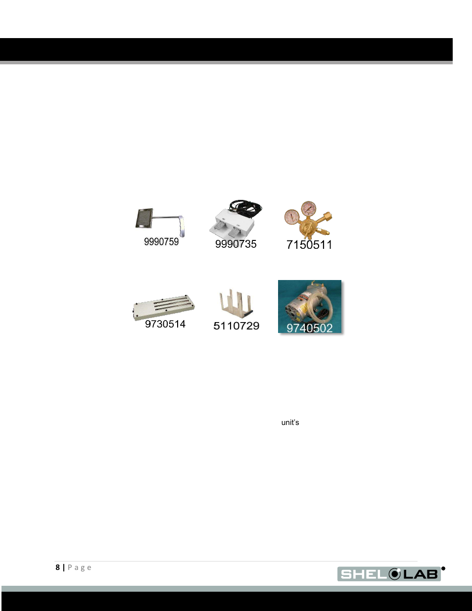 Required and useful accessories, Returning the shipment, Receiving (continued) | Shellab BACTRONEZ User Manual | Page 8 / 65