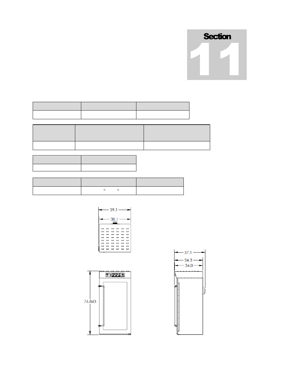 Unit specifications | Shellab SCO26H-2 User Manual | Page 17 / 21