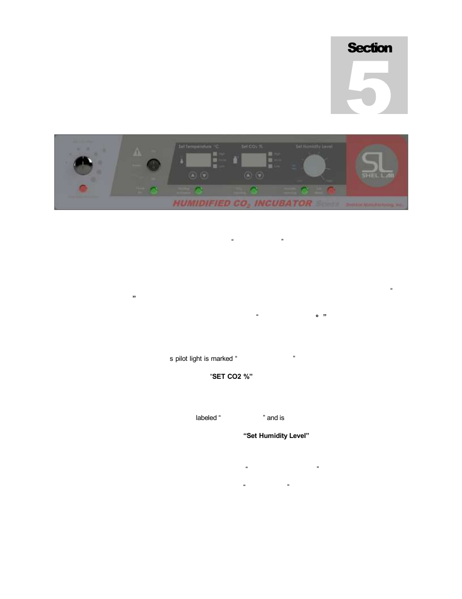 Control overview | Shellab SCO26H-2 User Manual | Page 8 / 21