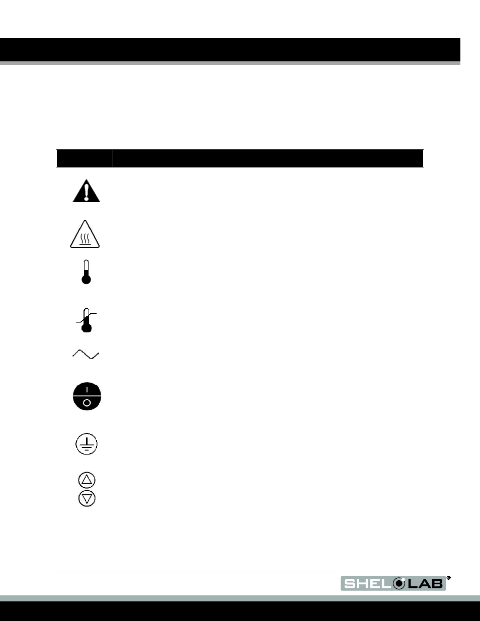 Graphic symbols (continued) | Shellab SCO6AD User Manual | Page 10 / 47