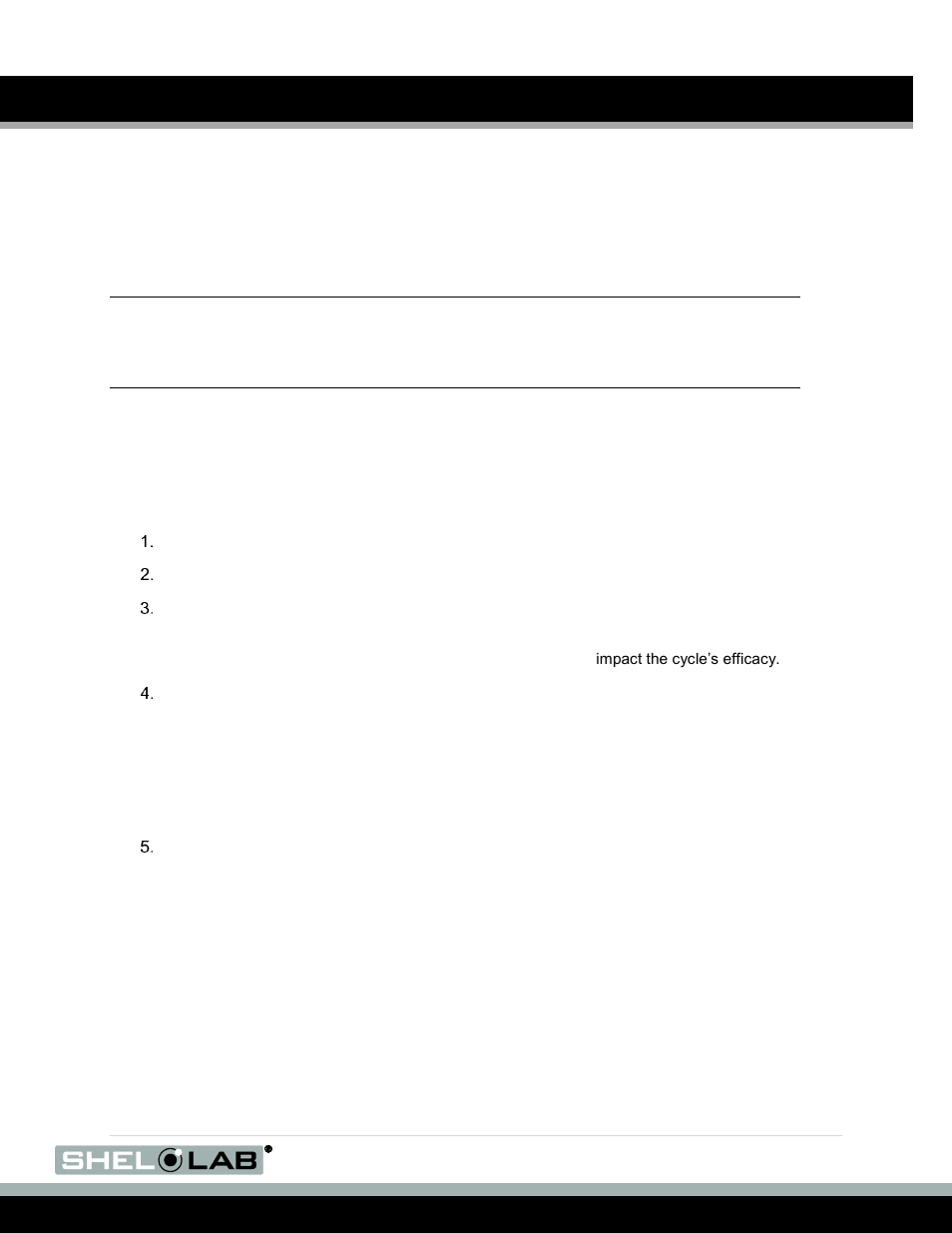 Decontamination cycle, Run a decontamination cycle, E 33 | Operation (continued), Econtamination, Ycle | Shellab SCO6AD User Manual | Page 33 / 47