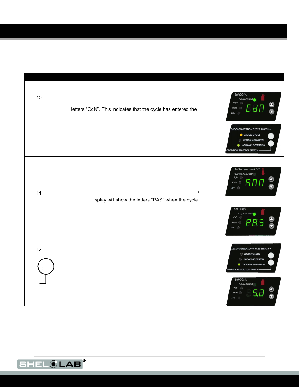 Operation (continued) | Shellab SCO6AD User Manual | Page 35 / 47