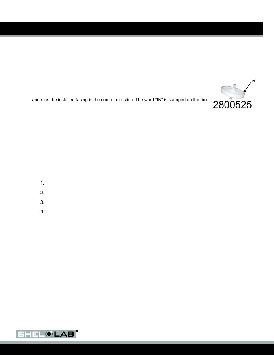 Hepa filter and gas lines, Storage of the sco6ad incubator, Door and electrical components | E 41), User maintenance (continued), Hepa, Sco6ad | Shellab SCO6AD User Manual | Page 41 / 47