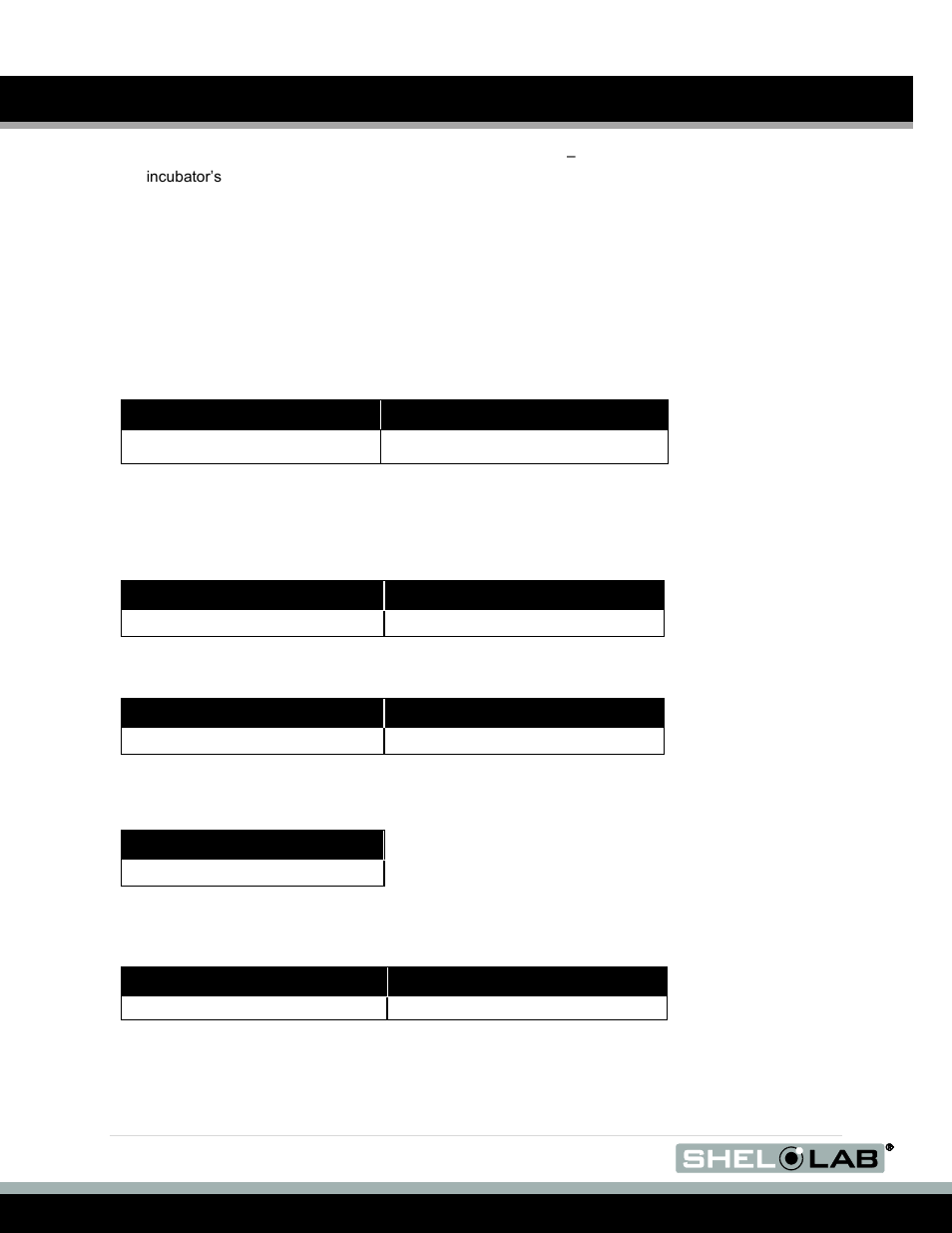 Unit specifications, Weight, Dimensions | Capacity | Shellab SCO6AD User Manual | Page 42 / 47