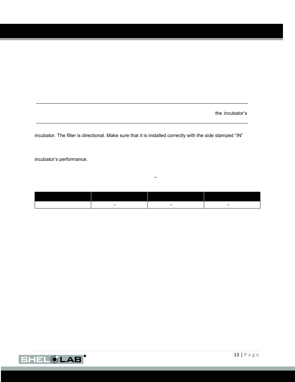 Connect the co, Supply to the incubator, Installation (continued) | Onnect the, Upply to the, Ncubator | Shellab SCO31 User Manual | Page 13 / 40