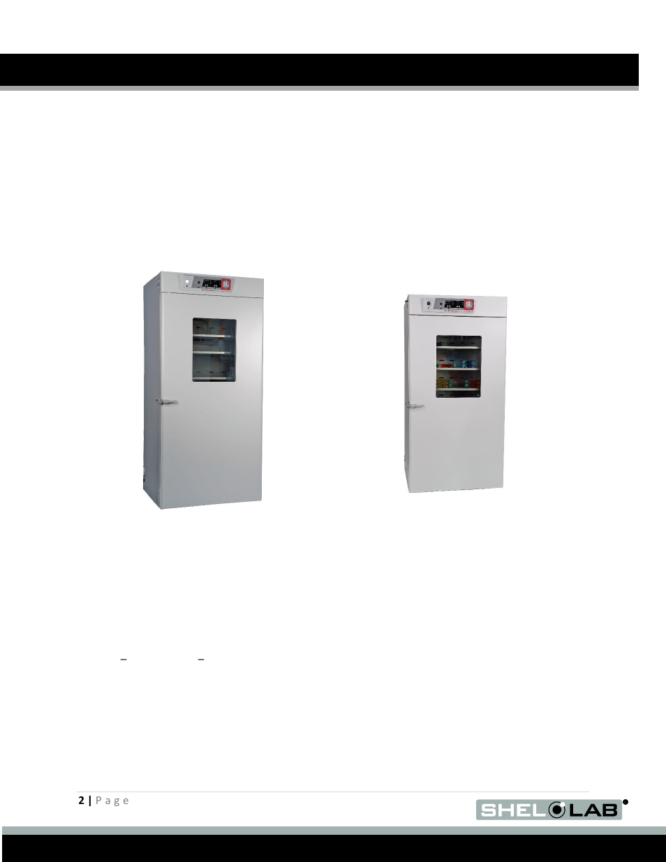 Air-jacketed co, Incubators 115 voltage | Shellab SCO31 User Manual | Page 2 / 40