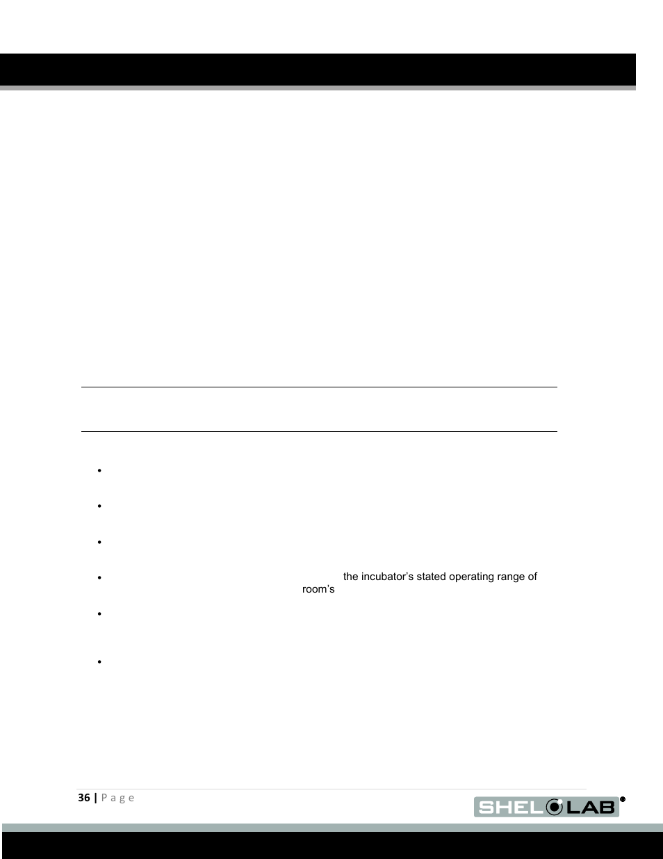 Condensation and the dew point, Maintenance (continued), Ondensation and the | Oint | Shellab SCO31 User Manual | Page 36 / 40