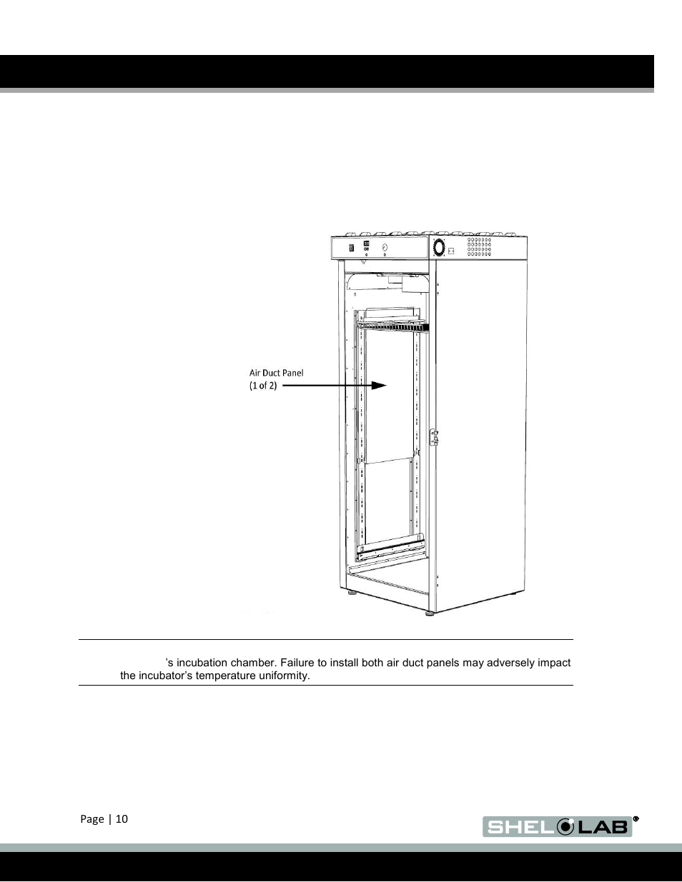Install side air ducts sri20pf, Installation (continued), Sri20pf | Shellab SRI20PF User Manual | Page 10 / 30