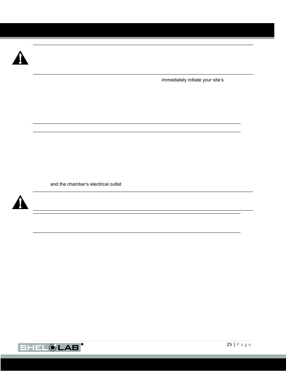 User maintenance, Cleaning, Disinfecting | Shellab SRI20PF User Manual | Page 25 / 30