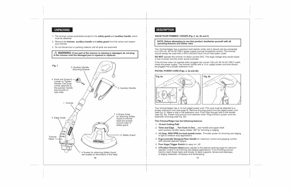 Safety instructions cont, Cont, Warning | K warning | Craftsman 172.74544 User Manual | Page 6 / 26