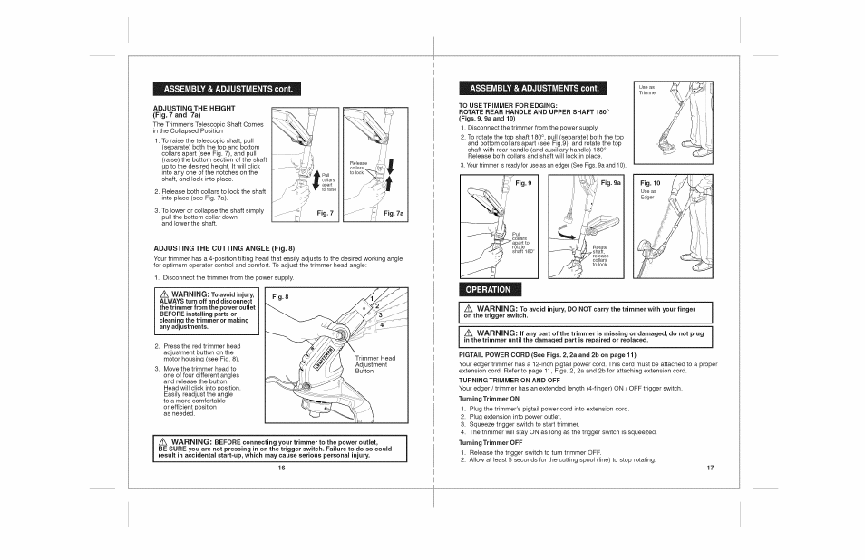 Safety instructions cont, Cont | Craftsman 172.74544 User Manual | Page 9 / 26